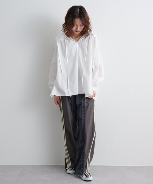 etsinta（エシンタ）の「【etsinta/エシンタ】リメイクジャージーパンツ（その他パンツ・レディース・チャコールグレー/ブルー/グリーン/アイボリー・SMALL/MEDIUM）」の7枚目の写真