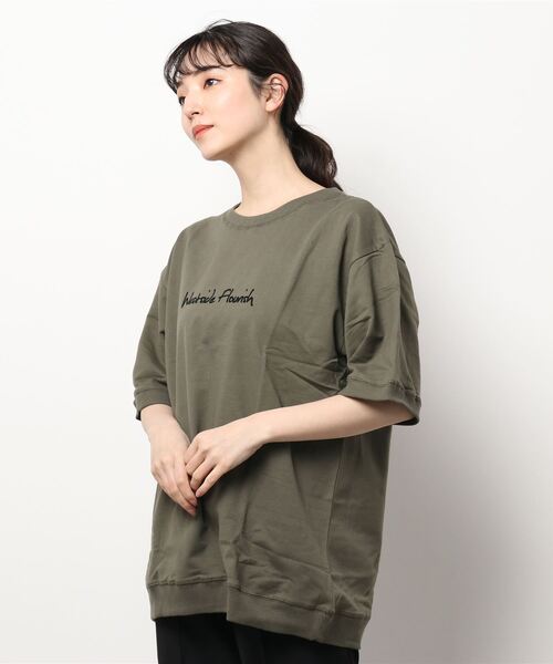 NO WAY（ノーウェイ）の「/Bl/クルーネックTシャツ フォトデザイン（Tシャツ/カットソー・レディース・ネイビー/カーキ/コーラル/ブラック・MEDIUM/LARGE）」の13枚目の写真