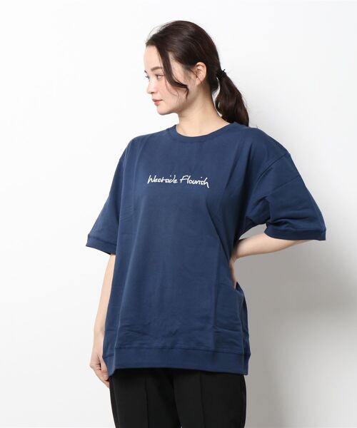 NO WAY（ノーウェイ）の「/Bl/クルーネックTシャツ フォトデザイン（Tシャツ/カットソー・レディース・ネイビー/カーキ/コーラル/ブラック・MEDIUM/LARGE）」の14枚目の写真