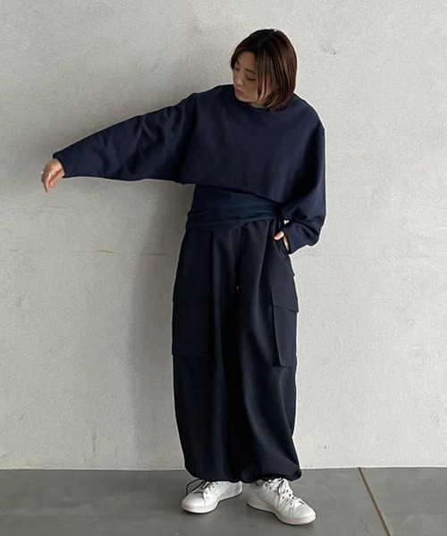 ETRE TOKYO エトレ スリットスリーブ2ピーススウェット スエット 新品 ETRE TOKYO エトレ スリットスリーブ2ピーススウェット スエット