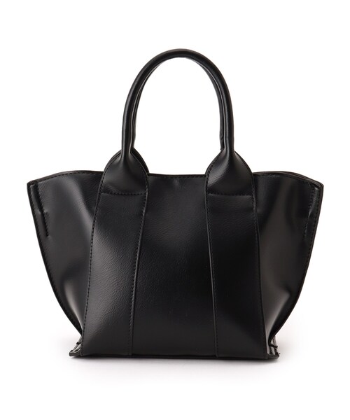 DRESKIP（ドレスキップ）の「◆【通勤】ワイドベルトトート【抗菌防臭裏地】（トートバッグ・レディース・ブラック/グレー/アイボリー・00）」の3枚目の写真