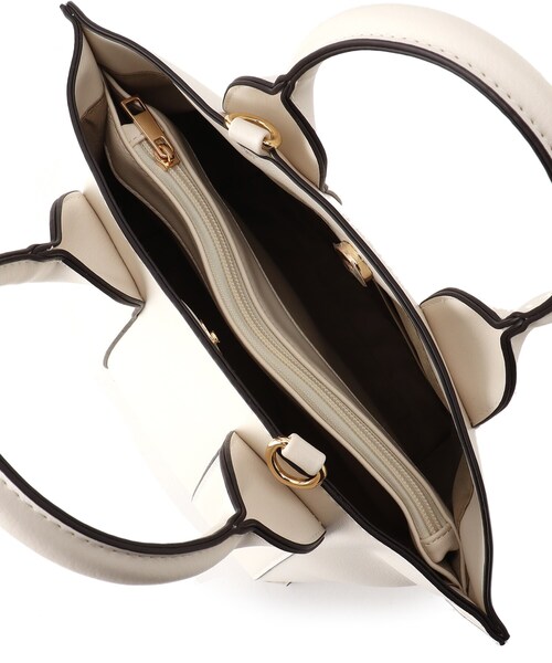 DRESKIP（ドレスキップ）の「◆【通勤】ワイドベルトトート【抗菌防臭裏地】（トートバッグ・レディース・ブラック/グレー/アイボリー・00）」の4枚目の写真