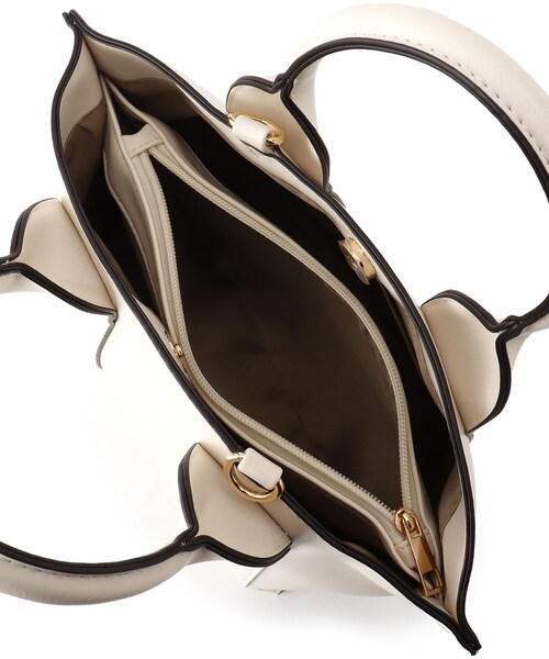 DRESKIP（ドレスキップ）の「◆【通勤】ワイドベルトトート【抗菌防臭裏地】（トートバッグ・レディース・ブラック/グレー/アイボリー・00）」の5枚目の写真