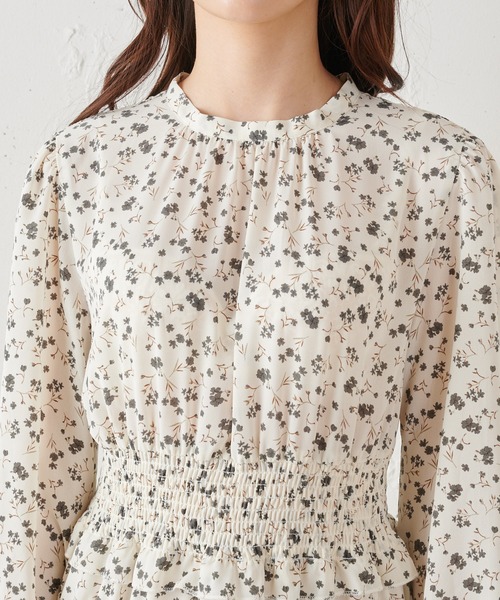 MIIA（ミーア）の「ウエストシャーリングフラワーワンピース（ワンピース・レディース・ブラック/オフホワイト/グリーン・FREE）」の17枚目の写真