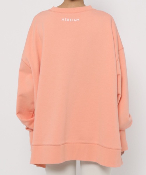 HEREIAM(ヘレイアム)の「【HEREIAM】ネオンロゴスウェットプルオーバー(スウェット・レディース・ホワイト/ネイビー/オレンジ・FREE)」の8枚目の写真