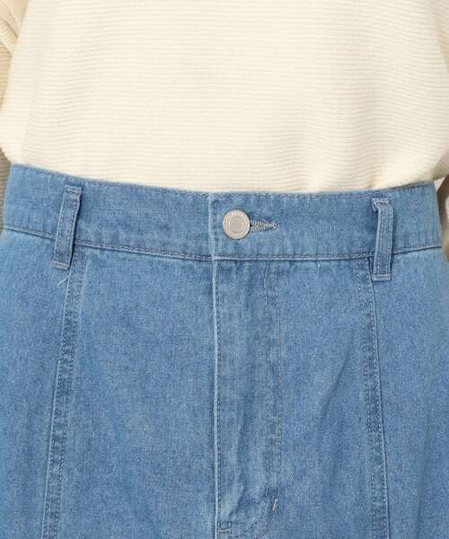 Cutie Blonde（キューティーブロンド）の「◆【S-L】カラーマーメイドスカート（デニムスカート・レディース・サックスブルー/グリーン/アイボリー・01/02/03）」の7枚目の写真