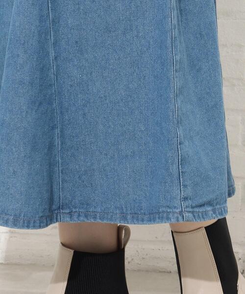 Cutie Blonde（キューティーブロンド）の「◆【S-L】カラーマーメイドスカート（デニムスカート・レディース・サックスブルー/グリーン/アイボリー・01/02/03）」の8枚目の写真