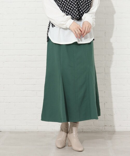 Cutie Blonde（キューティーブロンド）の「◆【S-L】カラーマーメイドスカート（デニムスカート・レディース・サックスブルー/グリーン/アイボリー・01/02/03）」の15枚目の写真