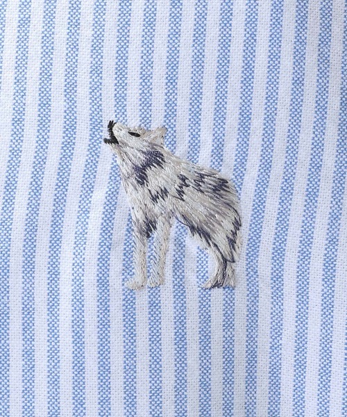 RAGEBLUE（レイジブルー）の「ワンポイント刺繍/オックスビッグシャツ/263812（シャツ/ブラウス・メンズ・ホワイト/ブルー・MEDIUM/LARGE）」の15枚目の写真