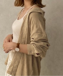 【apresjour clair】シャーリングクロスシャツ【ZOZOTOWN限定アイテム】