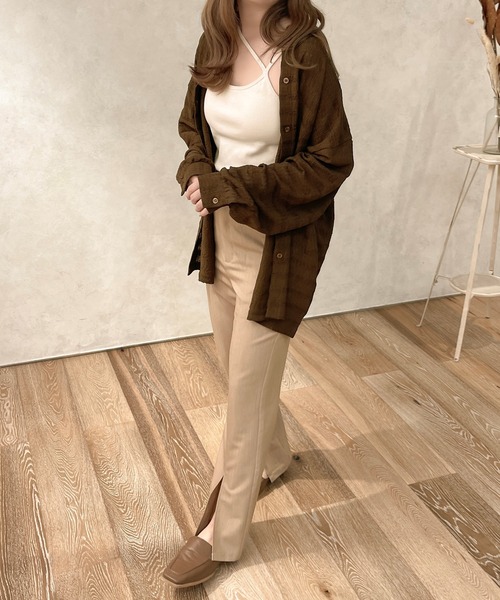 apres jour clair(アプレジュールクレア)の「【apresjour clair】シャーリングクロスシャツ【ZOZOTOWN限定アイテム】(シャツ/ブラウス・レディース・ベージュ/アイボリー/ブラウン系その他・X-LARGE/フリー)」の16枚目の写真
