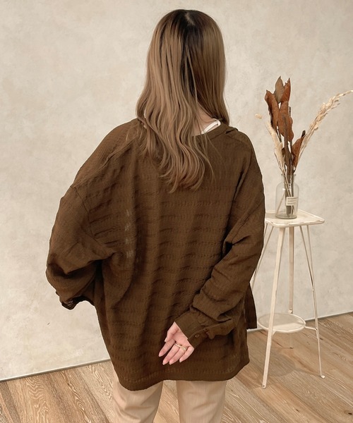apres jour clair(アプレジュールクレア)の「【apresjour clair】シャーリングクロスシャツ【ZOZOTOWN限定アイテム】(シャツ/ブラウス・レディース・ベージュ/アイボリー/ブラウン系その他・X-LARGE/フリー)」の13枚目の写真