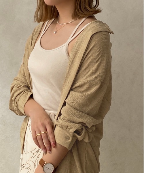 apres jour clair(アプレジュールクレア)の「【apresjour clair】シャーリングクロスシャツ【ZOZOTOWN限定アイテム】(シャツ/ブラウス・レディース・ベージュ/アイボリー/ブラウン系その他・X-LARGE/フリー)」の21枚目の写真