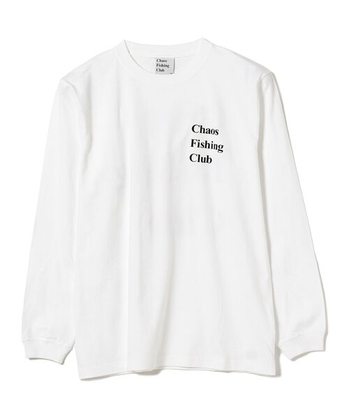 BEAMS T（ビームスティー）の「Chaos Fishing Club / OG LOGO LONG SLEEVE T-SHIRT（Tシャツ/カットソー・メンズ・ホワイト/ブラック・SMALL/MEDIUM/LARGE/X-LARGE）」の3枚目の写真