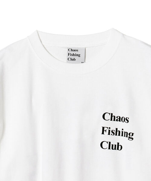 BEAMS T（ビームスティー）の「Chaos Fishing Club / OG LOGO LONG SLEEVE T-SHIRT（Tシャツ/カットソー・メンズ・ホワイト/ブラック・SMALL/MEDIUM/LARGE/X-LARGE）」の4枚目の写真