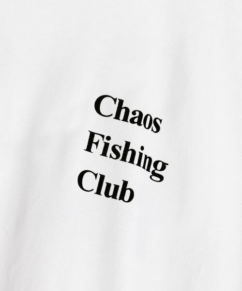 BEAMS T（ビームスティー）の「Chaos Fishing Club / OG LOGO LONG SLEEVE T-SHIRT（Tシャツ/カットソー・メンズ・ホワイト/ブラック・SMALL/MEDIUM/LARGE/X-LARGE）」の5枚目の写真