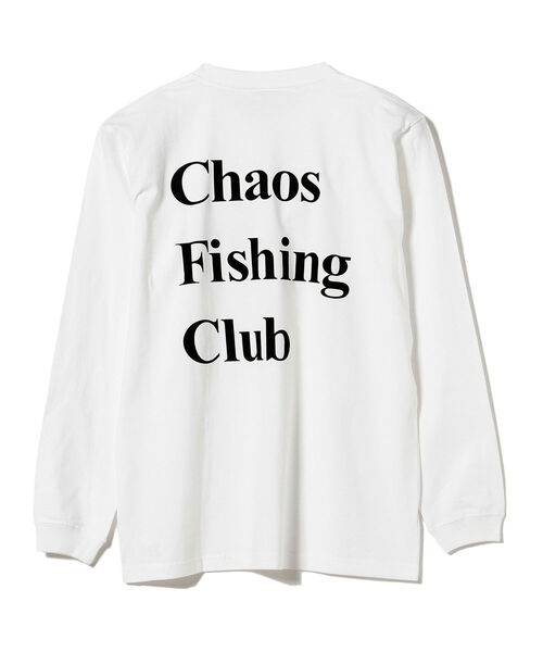 BEAMS T（ビームスティー）の「Chaos Fishing Club / OG LOGO LONG SLEEVE T-SHIRT（Tシャツ/カットソー・メンズ・ホワイト/ブラック・SMALL/MEDIUM/LARGE/X-LARGE）」の7枚目の写真