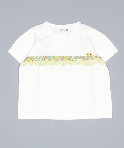 RAGMART（ラグマート）の「フリルTシャツ（Tシャツ/カットソー・キッズ・レッド/オフホワイト/サックスブルー・130cm/100cm/120cm/110cm）」の12枚目の写真
