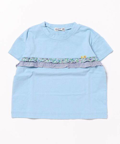 RAGMART（ラグマート）の「フリルTシャツ（Tシャツ/カットソー・キッズ・レッド/オフホワイト/サックスブルー・130cm/100cm/120cm/110cm）」の8枚目の写真
