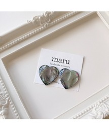 【maru】オーロラハートピアス(MA)