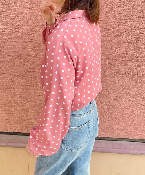 セール】丸襟ドットブラウス（シャツ/ブラウス）｜PairPair（ペアペア