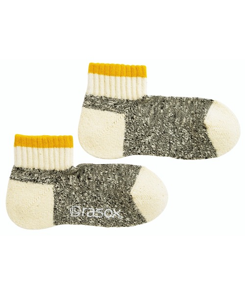 rasox(ラソックス)の「rasox(ラソックス)/ スラブ ライン・アンクル(ソックス/靴下・レディース・ブラック/ブルー/レッド/イエロー/アーミー・LARGE/MEDIUM/SMALL)」の4枚目の写真