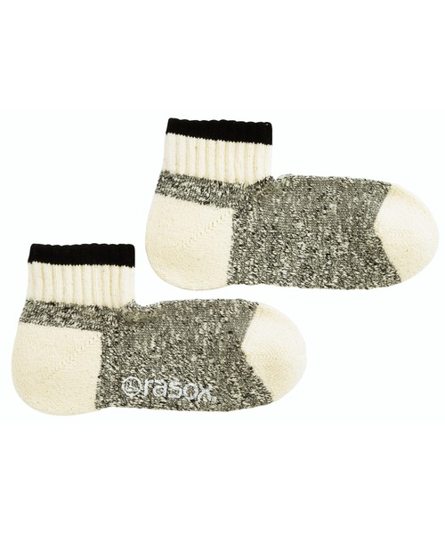 rasox(ラソックス)の「rasox(ラソックス)/ スラブ ライン・アンクル(ソックス/靴下・レディース・ブラック/ブルー/レッド/イエロー/アーミー・LARGE/MEDIUM/SMALL)」の1枚目の写真