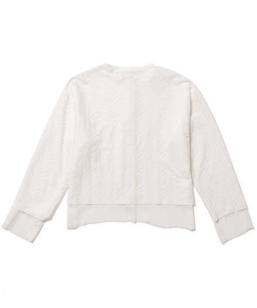 SASQUATCHfabrix.(サスクワァッチファブリックス)の「Sasquatchfabrix./サスクワッチファブリックス/TARBAL LACE NONECK L/S SHIRT JKT(ノーカラージャケット・メンズ・ブラック/ホワイト・LARGE)」の12枚目の写真
