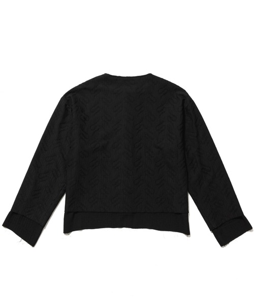 SASQUATCHfabrix.(サスクワァッチファブリックス)の「Sasquatchfabrix./サスクワッチファブリックス/TARBAL LACE NONECK L/S SHIRT JKT(ノーカラージャケット・メンズ・ブラック/ホワイト・LARGE)」の14枚目の写真