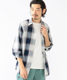 REMI RELIEF | REMI RELIEF × BEAMS PLUS / 別注 Indigo Check Shirt(シャツ/ブラウス)
