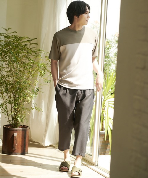 EDWIN（エドウィン）の「【EDWIN/エドウィン】リップストップ　クロスベルトサンダル　ワンポイントブランドロゴ（サンダル・メンズ・ブラック/カーキ/マスタード/ベージュ・25cm/27cm/28cm/26cm）」の5枚目の写真