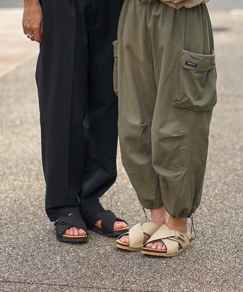 EDWIN（エドウィン）の「【EDWIN/エドウィン】リップストップ　クロスベルトサンダル　ワンポイントブランドロゴ（サンダル・メンズ・ブラック/カーキ/マスタード/ベージュ・25cm/27cm/28cm/26cm）」の10枚目の写真