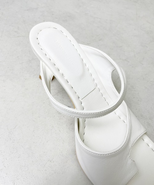 StyleSea（スタイルシー）の「スクエアトゥトングサンダル（サンダル・レディース・イエロー/ホワイト/ライトグリーン/ボルドー/ブラック・25cm/23cm/24.5cm/24cm/23.5cm/22.5cm）」の14枚目の写真