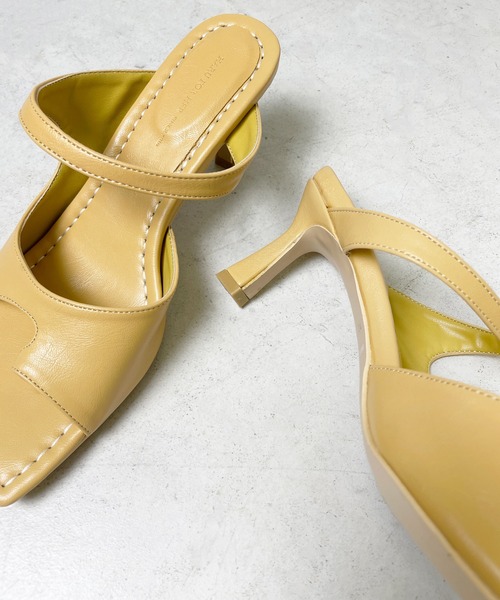 StyleSea（スタイルシー）の「スクエアトゥトングサンダル（サンダル・レディース・イエロー/ホワイト/ライトグリーン/ボルドー/ブラック・25cm/23cm/24.5cm/24cm/23.5cm/22.5cm）」の12枚目の写真