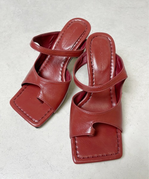 StyleSea（スタイルシー）の「スクエアトゥトングサンダル（サンダル・レディース・イエロー/ホワイト/ライトグリーン/ボルドー/ブラック・25cm/23cm/24.5cm/24cm/23.5cm/22.5cm）」の17枚目の写真