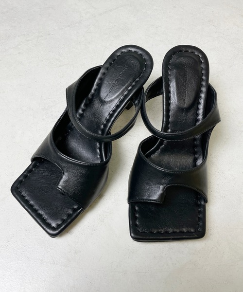 StyleSea（スタイルシー）の「スクエアトゥトングサンダル（サンダル・レディース・イエロー/ホワイト/ライトグリーン/ボルドー/ブラック・25cm/23cm/24.5cm/24cm/23.5cm/22.5cm）」の16枚目の写真