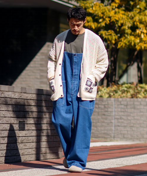 B.C STOCK(ベーセーストック)の「CRH CROCHET KNIT CARDIGAN(ニット/セーター・メンズ・ブラック/ホワイト系その他・MEDIUM/LARGE)」の13枚目の写真
