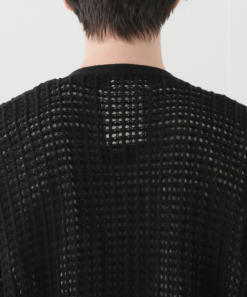 B.C STOCK(ベーセーストック)の「CRH CROCHET KNIT CARDIGAN(ニット/セーター・メンズ・ブラック/ホワイト系その他・MEDIUM/LARGE)」の19枚目の写真