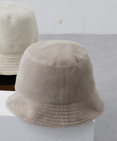 CIAOPANIC TYPY（チャオパニックティピー）の「サーマルバケットハット（ハット・メンズ・ブラック/オフホワイト/グレイッシュベージュ・ONE SIZE）」の3枚目の写真