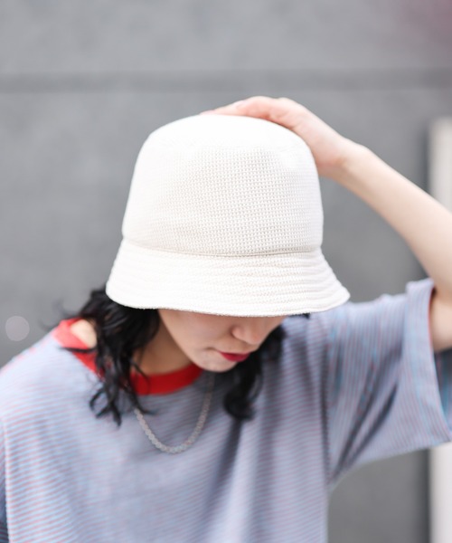 CIAOPANIC TYPY（チャオパニックティピー）の「サーマルバケットハット（ハット・メンズ・ブラック/オフホワイト/グレイッシュベージュ・ONE SIZE）」の11枚目の写真