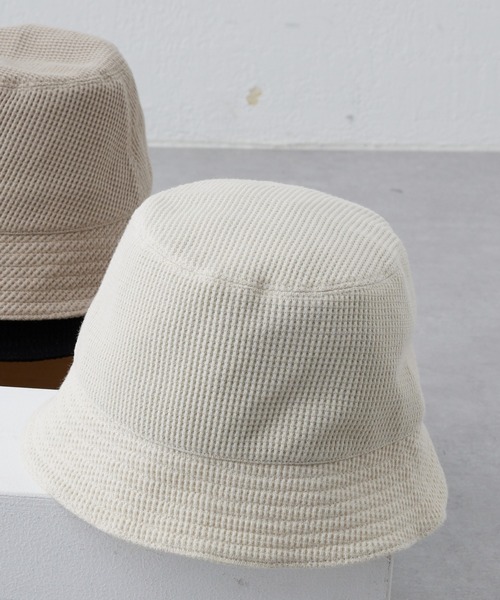 CIAOPANIC TYPY（チャオパニックティピー）の「サーマルバケットハット（ハット・メンズ・ブラック/オフホワイト/グレイッシュベージュ・ONE SIZE）」の12枚目の写真