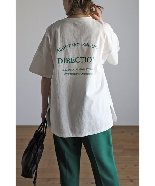 Bonjour Sagan（ボンジュールサガン）の「バックプリントロゴTシャツ（Tシャツ/カットソー・レディース・ブラック/レッド/グリーン・FREE）」の2枚目の写真