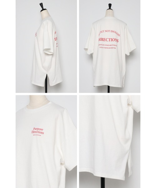 Bonjour Sagan（ボンジュールサガン）の「バックプリントロゴTシャツ（Tシャツ/カットソー・レディース・ブラック/レッド/グリーン・FREE）」の10枚目の写真