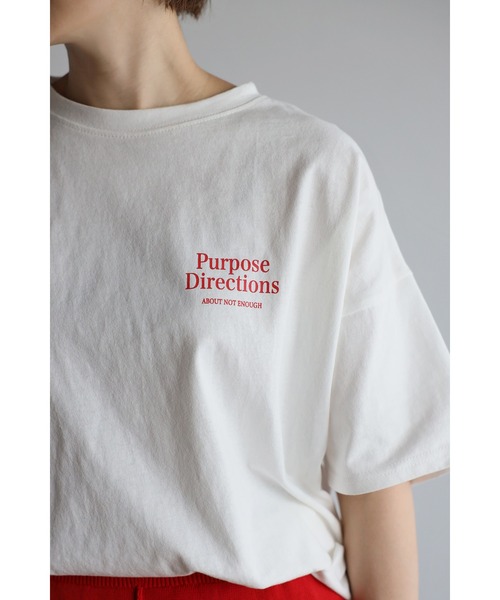 Bonjour Sagan（ボンジュールサガン）の「バックプリントロゴTシャツ（Tシャツ/カットソー・レディース・ブラック/レッド/グリーン・FREE）」の6枚目の写真