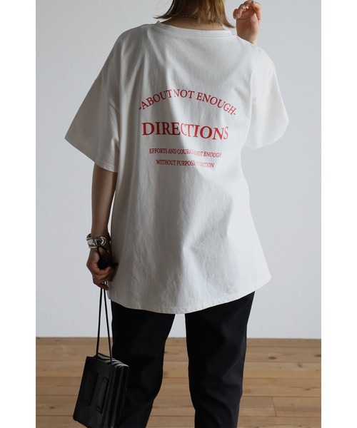 Bonjour Sagan（ボンジュールサガン）の「バックプリントロゴTシャツ（Tシャツ/カットソー・レディース・ブラック/レッド/グリーン・FREE）」の12枚目の写真