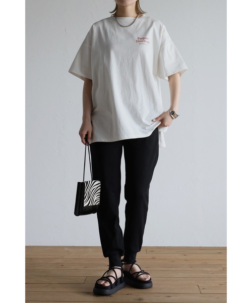 Bonjour Sagan（ボンジュールサガン）の「バックプリントロゴTシャツ（Tシャツ/カットソー・レディース・ブラック/レッド/グリーン・FREE）」の17枚目の写真