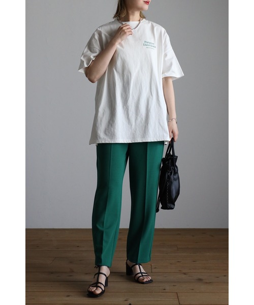 Bonjour Sagan（ボンジュールサガン）の「バックプリントロゴTシャツ（Tシャツ/カットソー・レディース・ブラック/レッド/グリーン・FREE）」の13枚目の写真