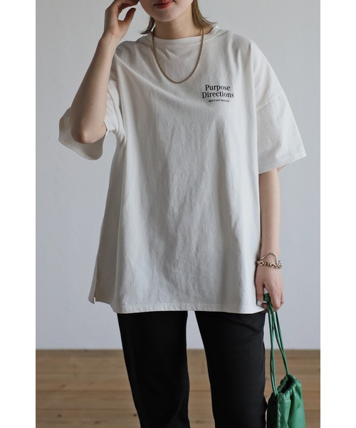 Bonjour Sagan（ボンジュールサガン）の「バックプリントロゴTシャツ（Tシャツ/カットソー・レディース・ブラック/レッド/グリーン・FREE）」の18枚目の写真