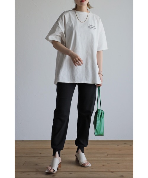 Bonjour Sagan（ボンジュールサガン）の「バックプリントロゴTシャツ（Tシャツ/カットソー・レディース・ブラック/レッド/グリーン・FREE）」の14枚目の写真