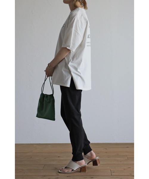 Bonjour Sagan（ボンジュールサガン）の「バックプリントロゴTシャツ（Tシャツ/カットソー・レディース・ブラック/レッド/グリーン・FREE）」の4枚目の写真